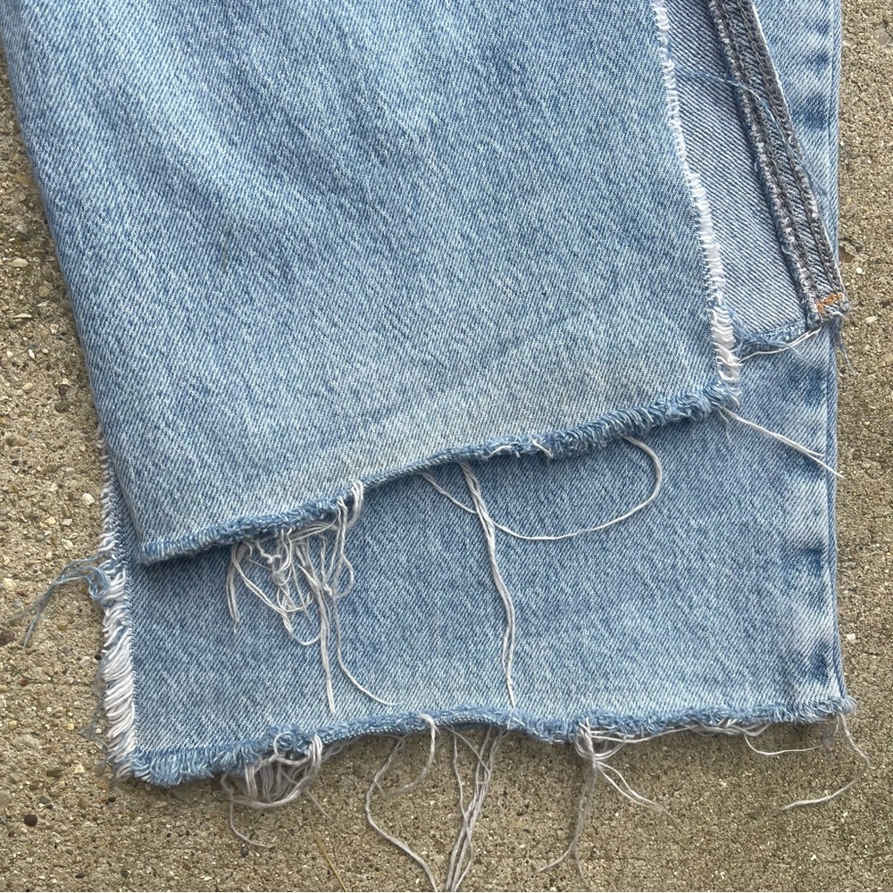 Zara High Rise Split Leg Jeans Size 10 - Picture 8 of 10